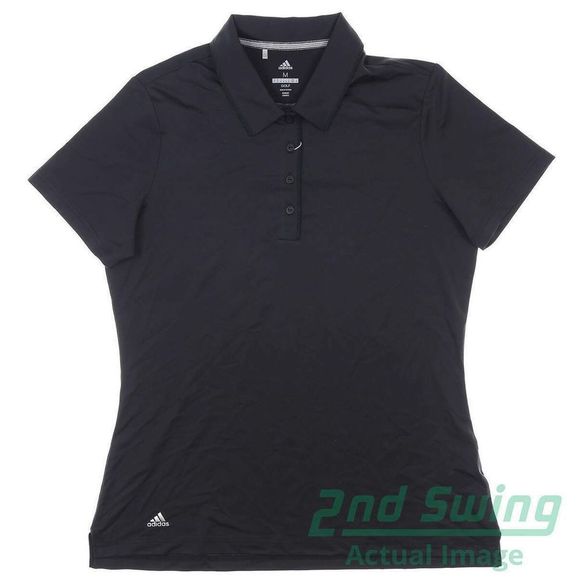 Adidas CE3066 Women's Sz Medium Ultimate 365 UPF 50+ UV Golf Polo Black $70 - Picture 5 of 5